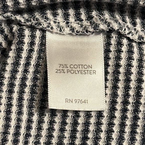 J. Jill Navy & White Textured Cowl Neck Tunic Size XS #185531 - Picture 9 of 10